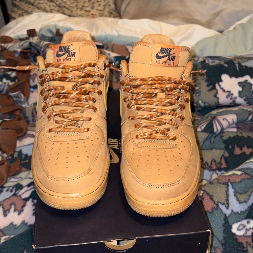 Nike Air Force 1 Wheat Sneakers